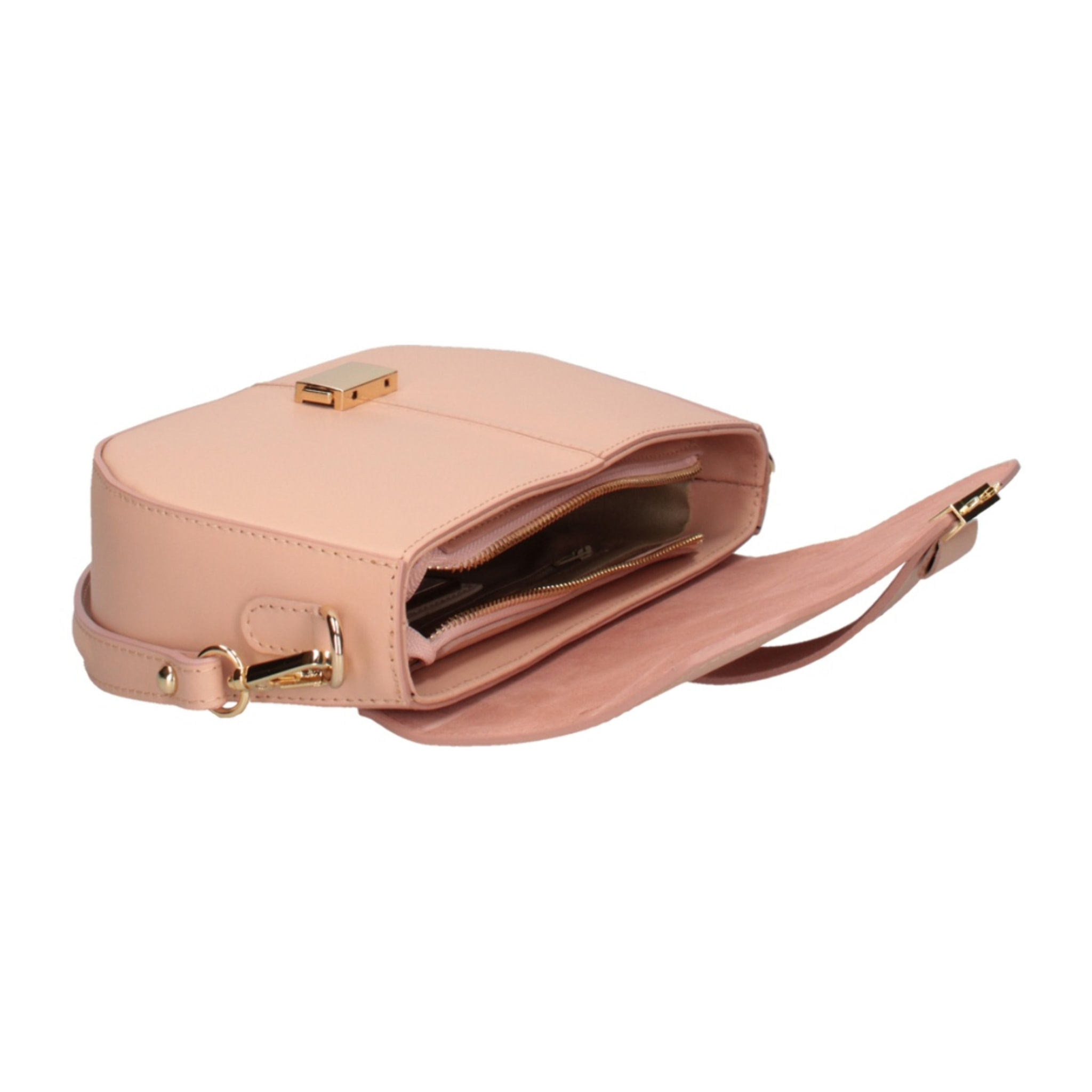 Borsa a spalla da donna - Modello False - Vera pelle - 27.0 x 15.0 x 7.0 cm