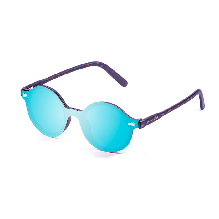 Gafas de sol PALO ALTO PORTLAND - Mate demi marrón y revo azul cielo / Plana