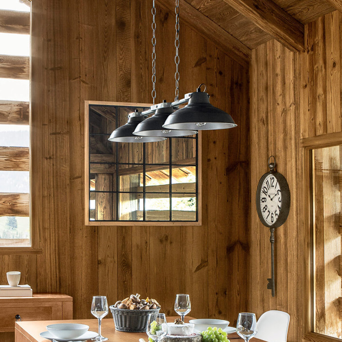 Suspension "Sorn" noire - métal L106 cm