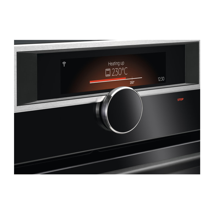 AEG Horno compacto de vapor Serie 9000 SteamPro con Mando Mastery con conectividad KSK998290M | Reacondicionado