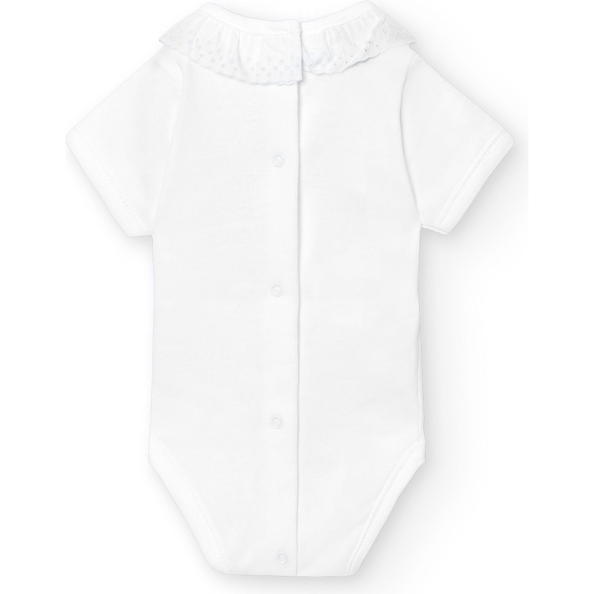 Body bebé manga corta cuello batista