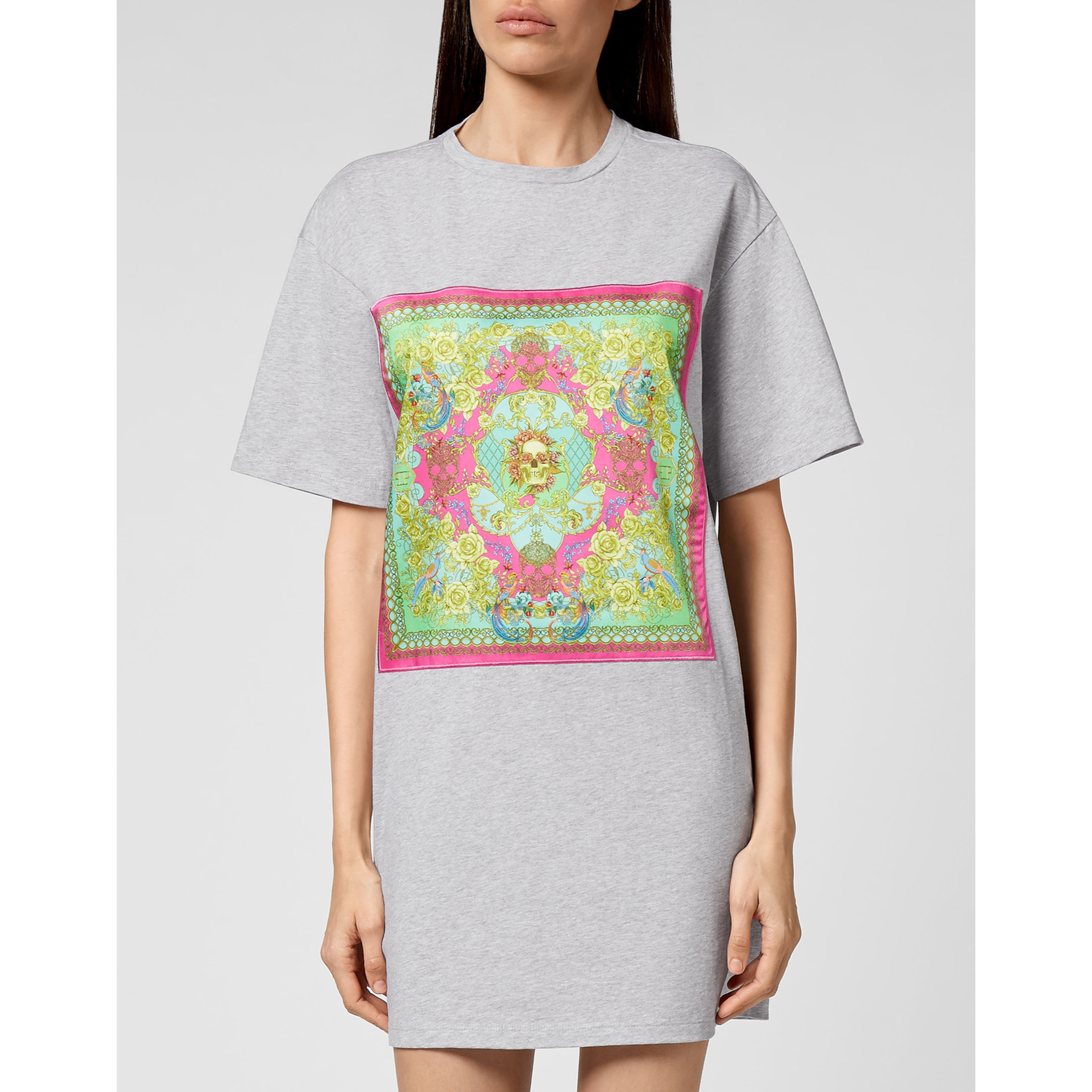 PHILIPP PLEIN T-Shirt Dress Short NEW BAROQUE