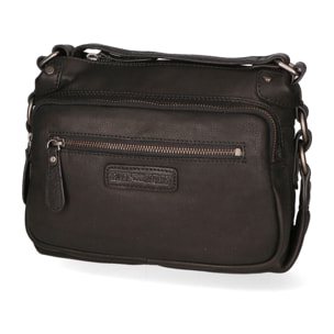 Borsa a tracolla  da uomo In Vera pelle Made in Italy 26x19x10 cm