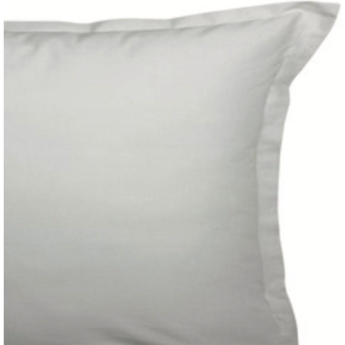 Lot de 2 taies 50x70cm 100% Coton Volant Plat Pique Blanc