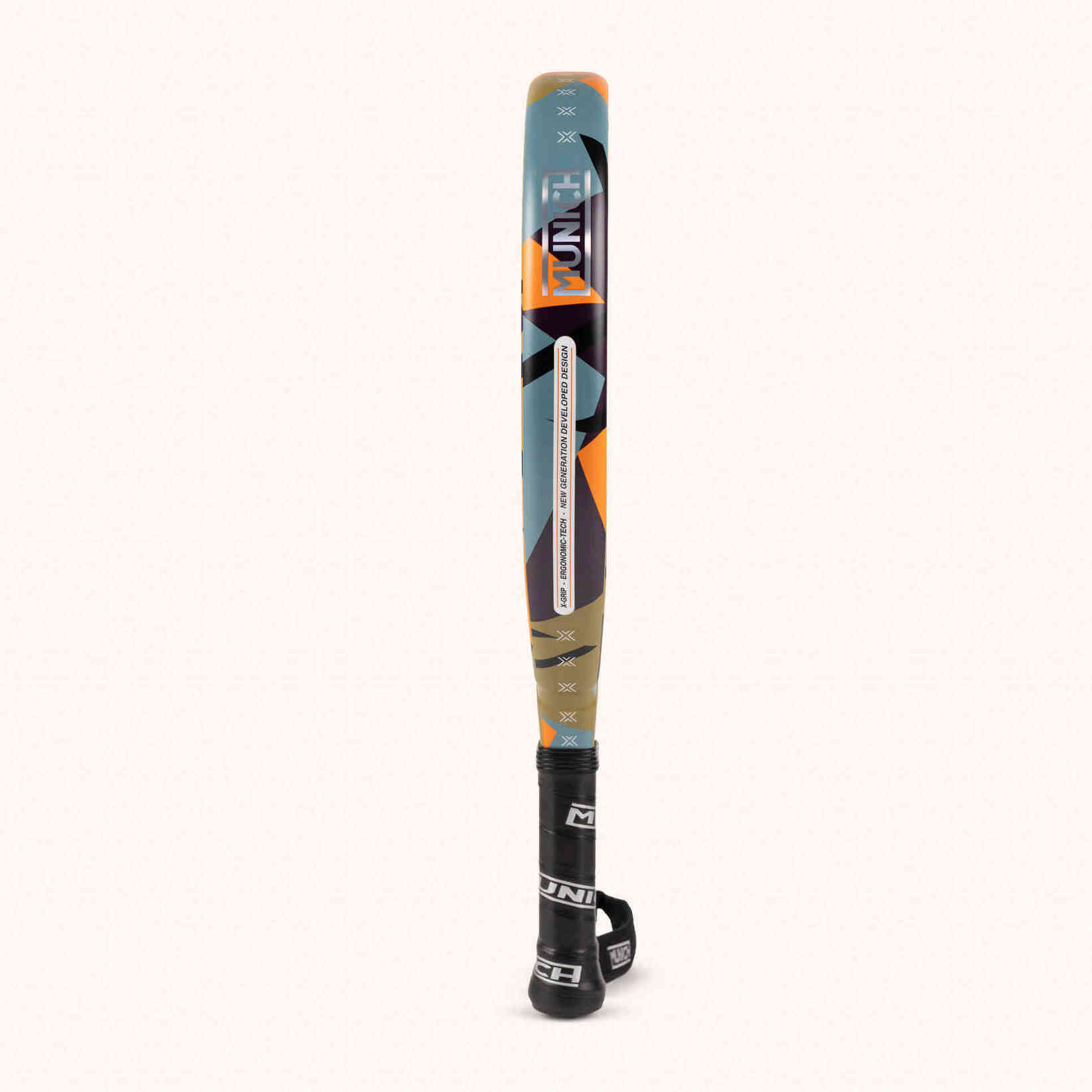 MUNICH FUSION X Pala de pádel polivalente con fibra de carbono 12K y tecnología X-Grip