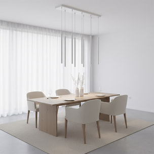 Lampada a sospensione SELTER in acciaio grigio