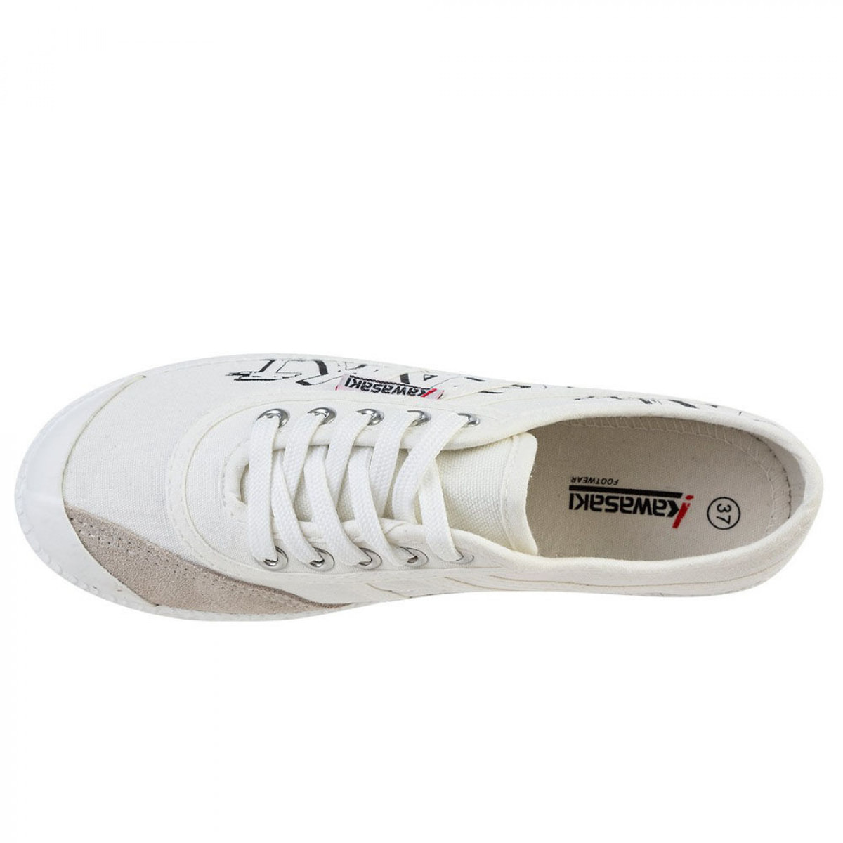 KAWASAKI Graffiti Canvas Shoe K202416 1002 White