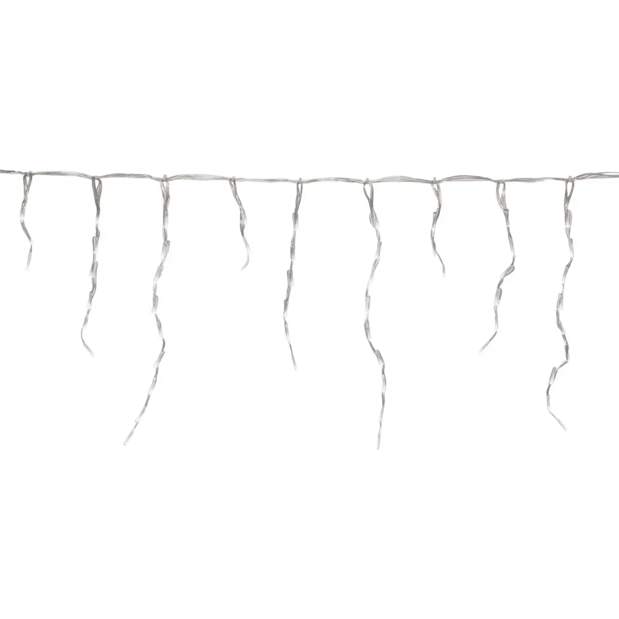 Rideau lumineux stalactite d'extérieur 20 m 1200 LED blanc froid à effets avec minuteur sur secteur