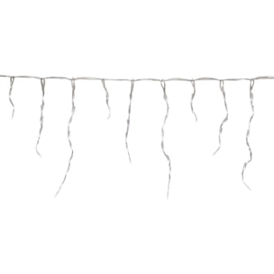 Rideau lumineux stalactite d'extérieur 20 m 1200 LED blanc froid à effets avec minuteur sur secteur