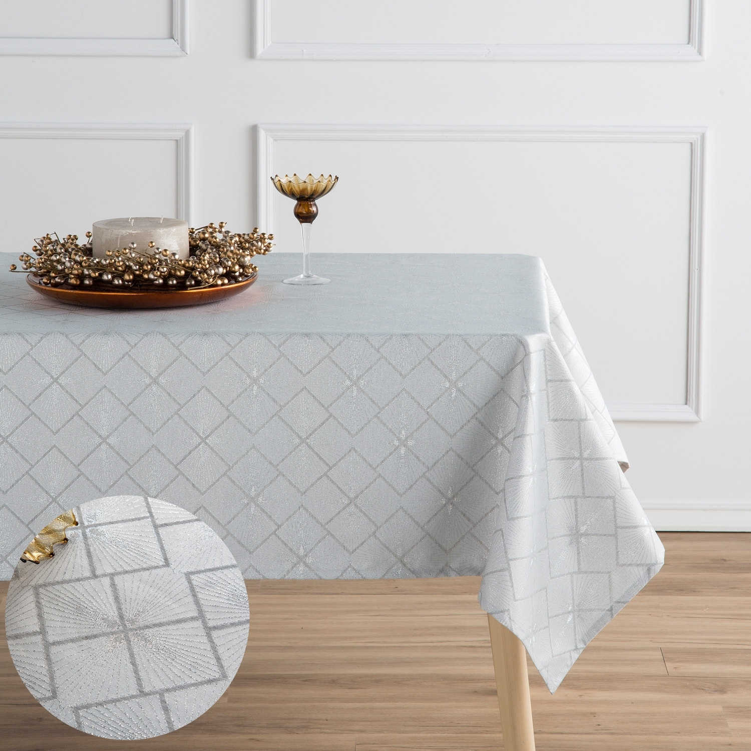 Mantel Antimanchas Nido Plata