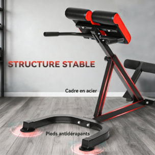 Banc de musculation réglable 5 niv. - banc lombaire - banc hyperextension