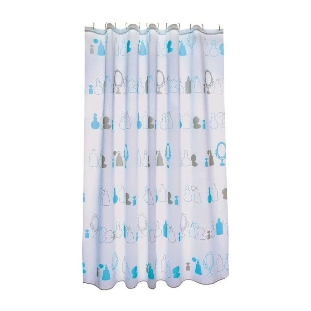 Rideau de douche Polyester PARIS 180x200cm QUALITE PREMIUM Bleu MSV