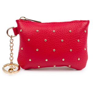 Bellosguardo Monedero Mujer. De piel auténtica acabado Dollaro con detalles metálicos.