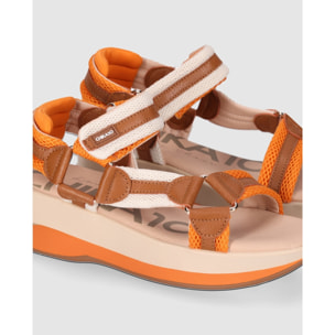 Sandalias de Piel Sintética - Multicolor - Tacón: 5 cm