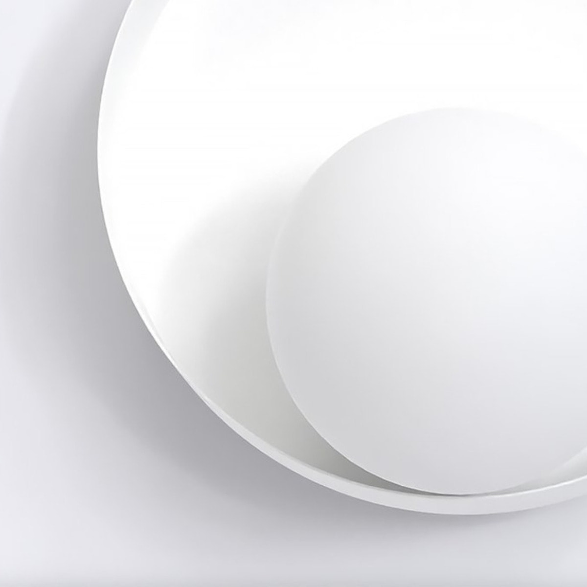 Lampada a parete Kido in acciaio bianco opaco