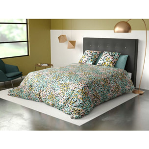 Parure De Couette 3pcs avec Taies oreiller 100% Coton Bio 57 Fils/cm2-telma