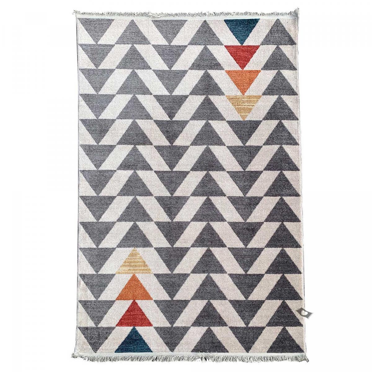 Tapis salon et chambre tissé motif scandinave PEFA
