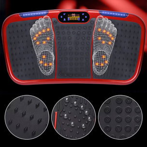 Plataforma de vibración de terapia estética y salud integral. Reflexología magnética con 120 velocidades, 4 modos, control remoto y música bluetooth.