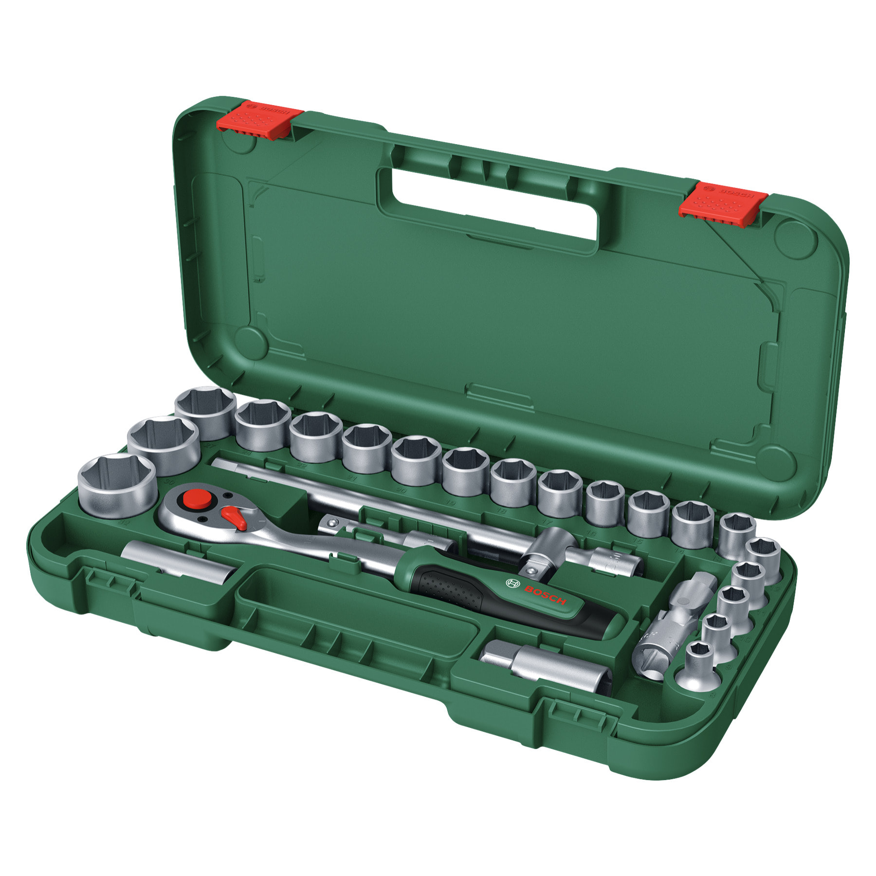 Set 25 pièces avec cliquet 1/2' - BOSCH - 1600A02Z9F