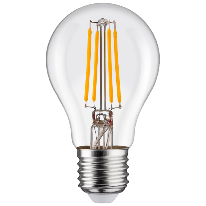 OMEGA Set 3 lampadine filament goccia 3000k e27