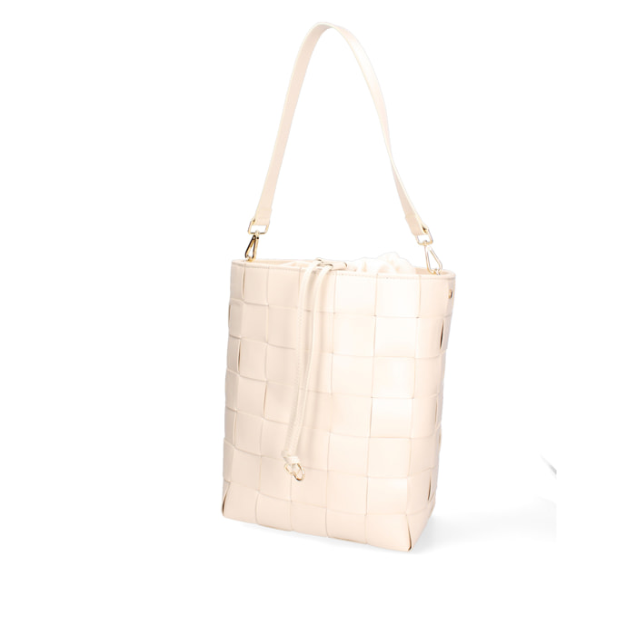 Borsa a spalla da donna In Vera pelle Made in Italy 27x34x14 cm