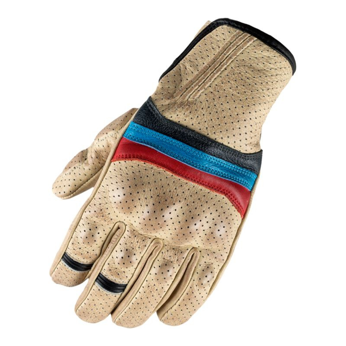 GUANTES DE MOTO DE CUERO INVICTUS CLASSIC WHITE