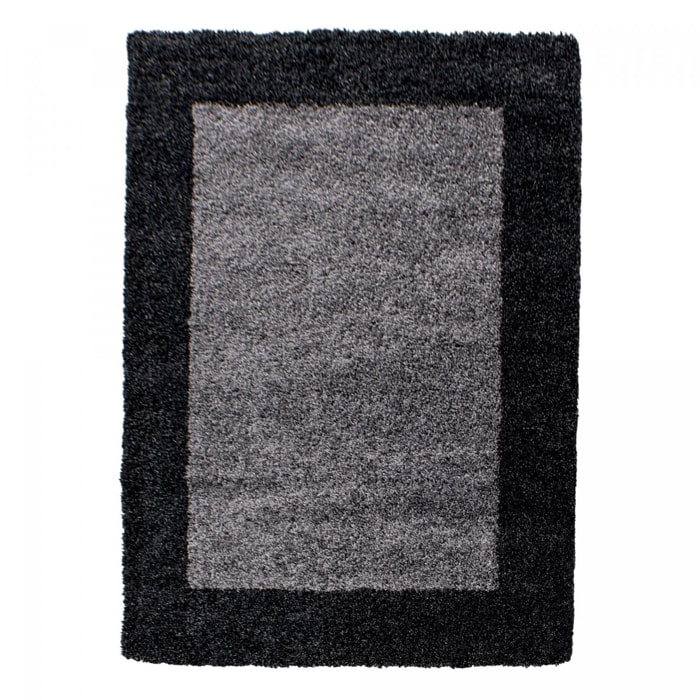 Tapis poils longs shaggy tissé motif simple NIVA