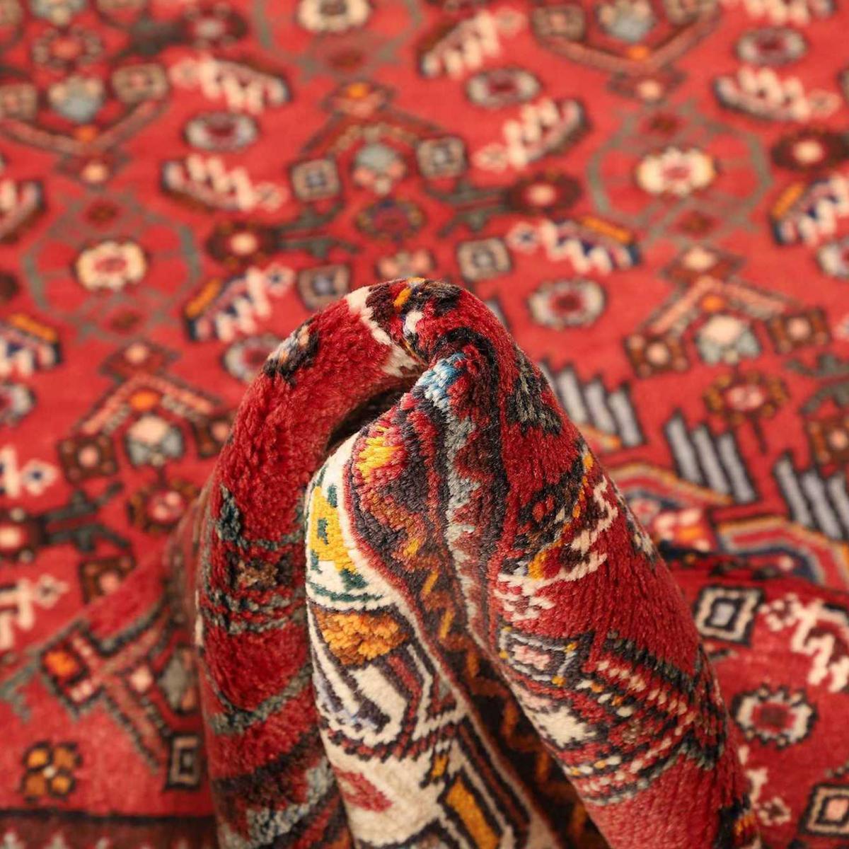 Tapis d'orient à motif oriental, noué main en laine, ELUMO