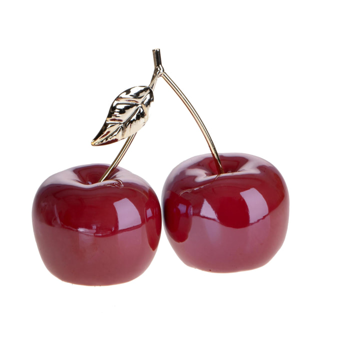 Coppia ciliegie - Pezzi 2 - 21xH18,2x10,3cm - Bianchi Dino SpA