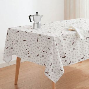 Nappe anti-taches COFFEE MARRON - enduite
