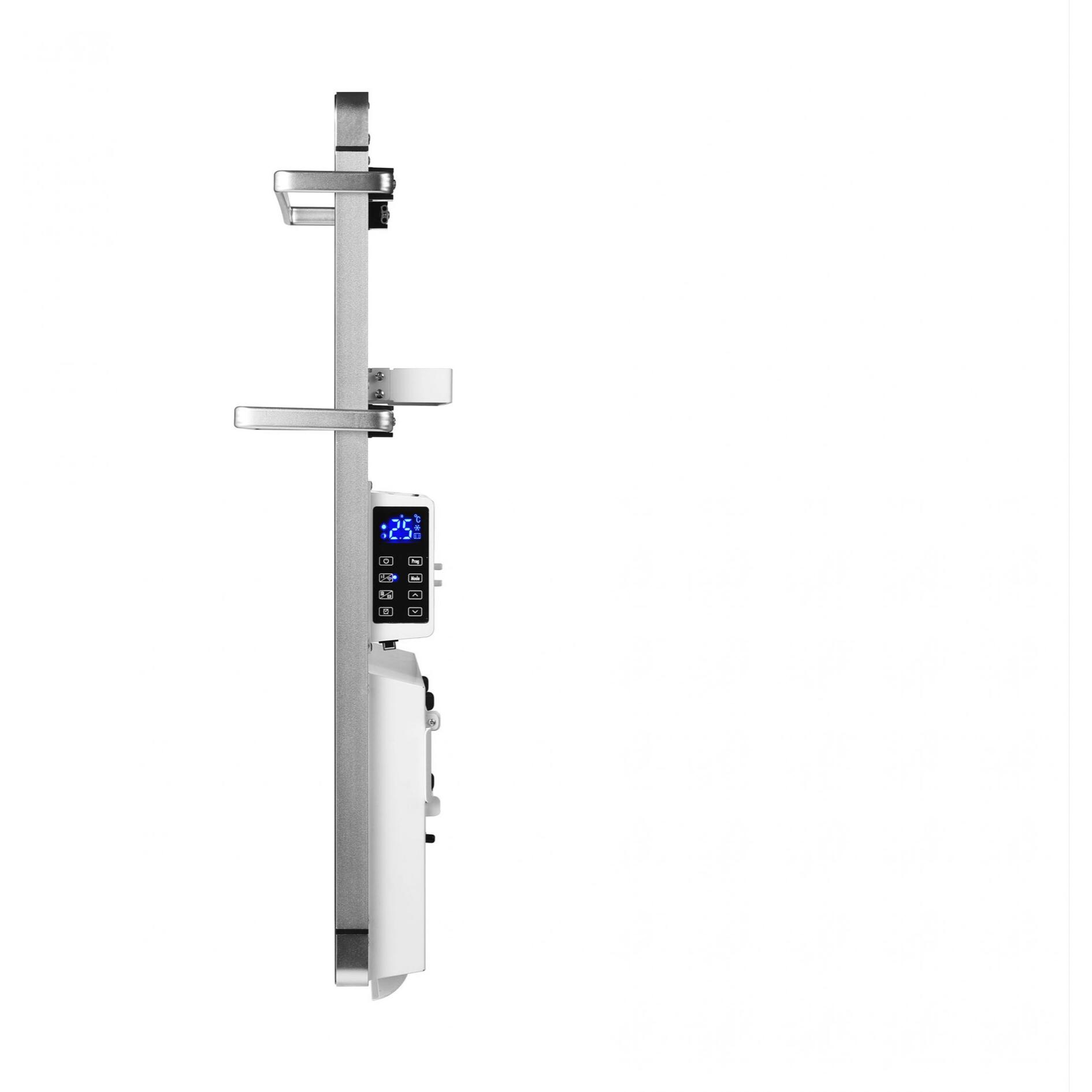 Sèche-serviettes verre trempé miroir display LED 2000W