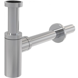 Ensemble lave-mains suspendu avec trou pour robinetterie a gauche, 40.5x20.5 + Siphon (SATBRE4020SL-SET2)