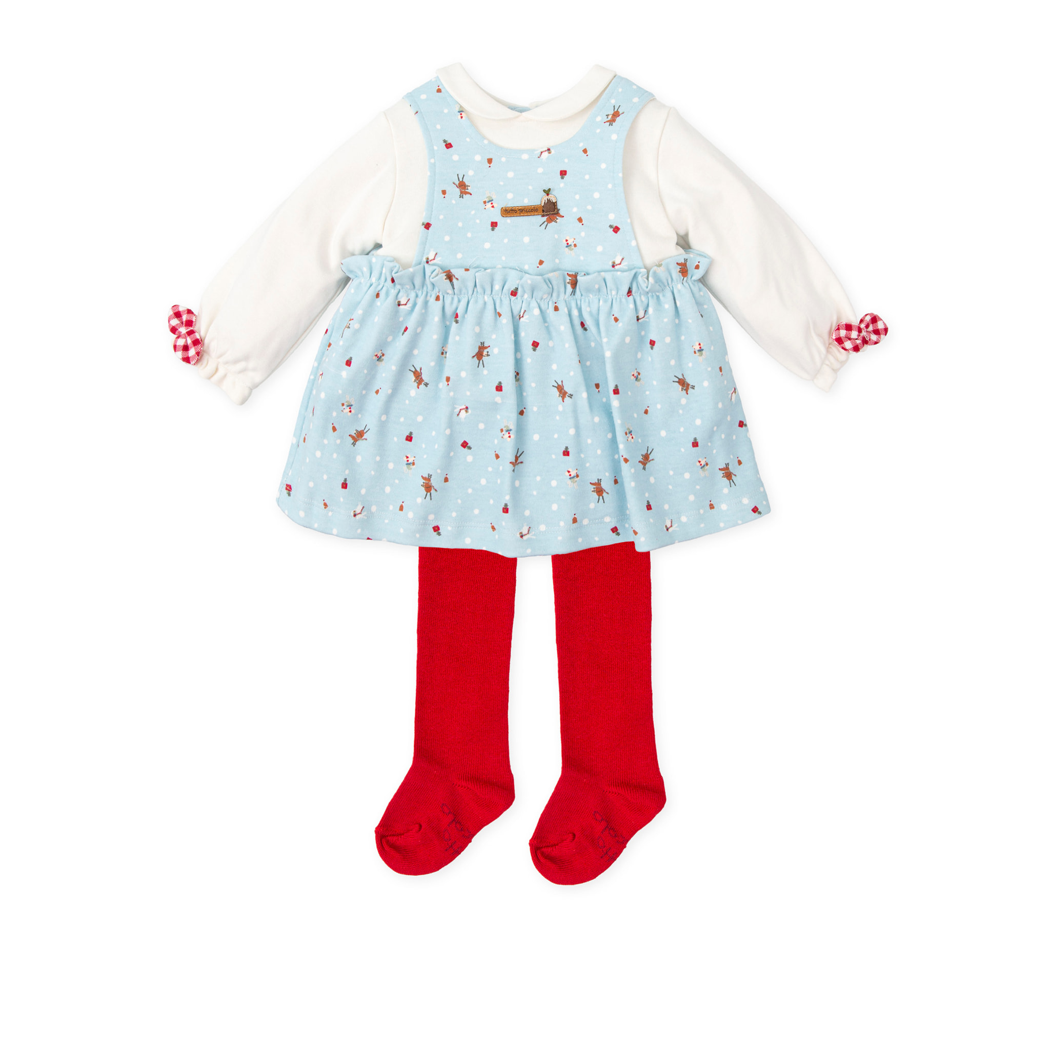 Vestido con leotardos . - Aguamarina