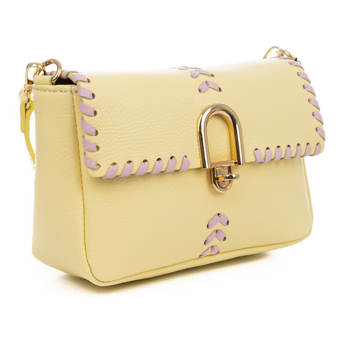 Basicò Borsa a mano Donna. Pelle autentica Dollaro