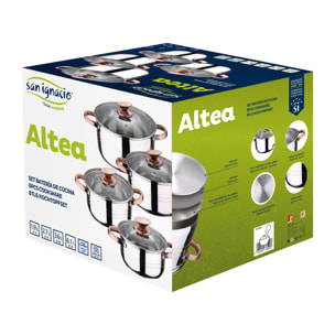 Bateria San Ignacio Hita 8pc acero inoxidable