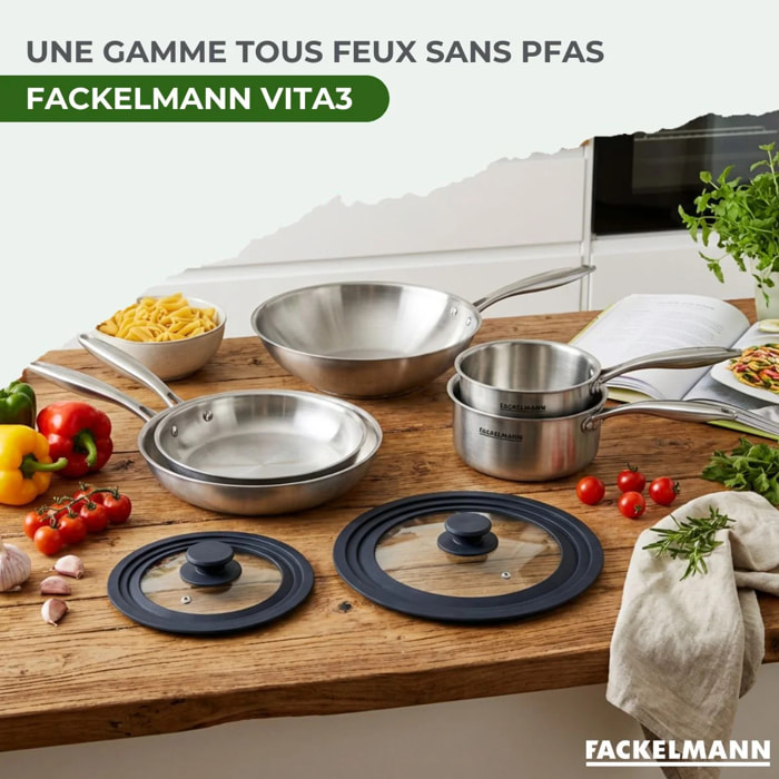 Poêle en inox 18/10 Triply Fackelmann Vita3