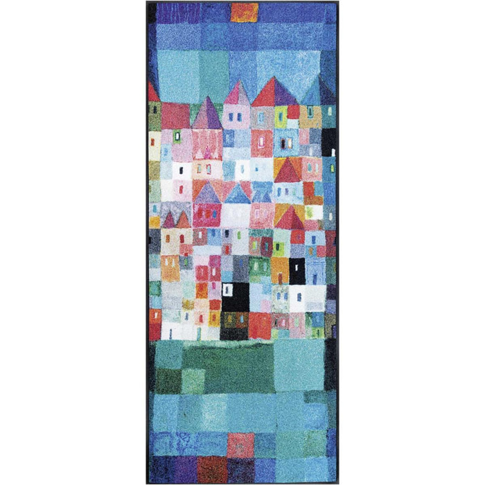 Paillasson tissé motif fresque FOPU