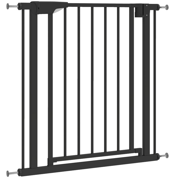 Barrière de sécurité chien largeur réglable 76-81 cm acier noir