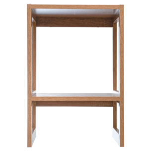 Étagère empilable 1 case "Mix N' Modul" effet bois naturel