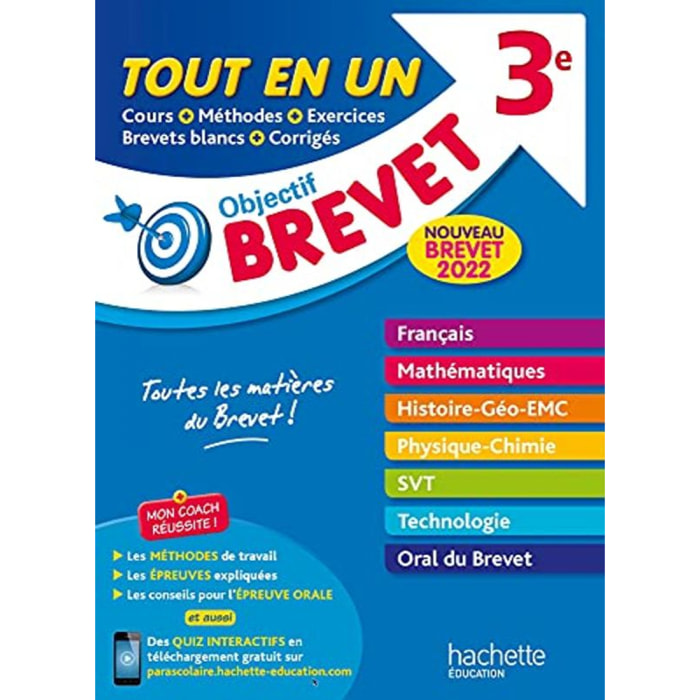 Rousseau, Philippe | Objectif Brevet Tout-en-un 2022 | Livre d'occasion