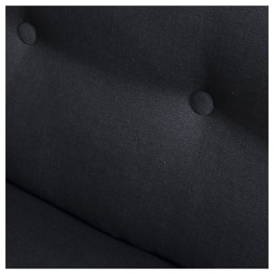 Canapé d'angle convertible WADE 3 places gris anthracite