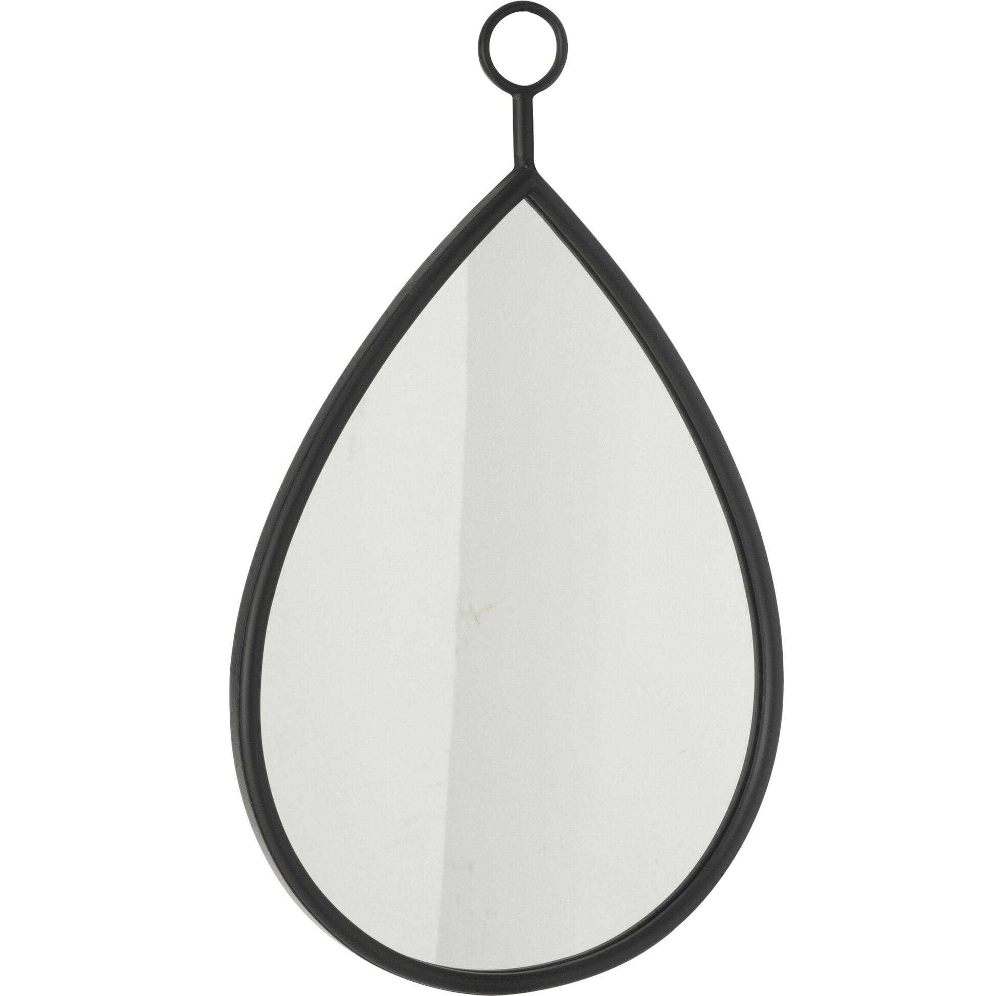 J-Line Miroir Suspendu Drop Miroir/Mdf Noir Medium