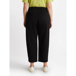 Fiorella Rubino - Pantalón Moon Fit de algodón - Negro