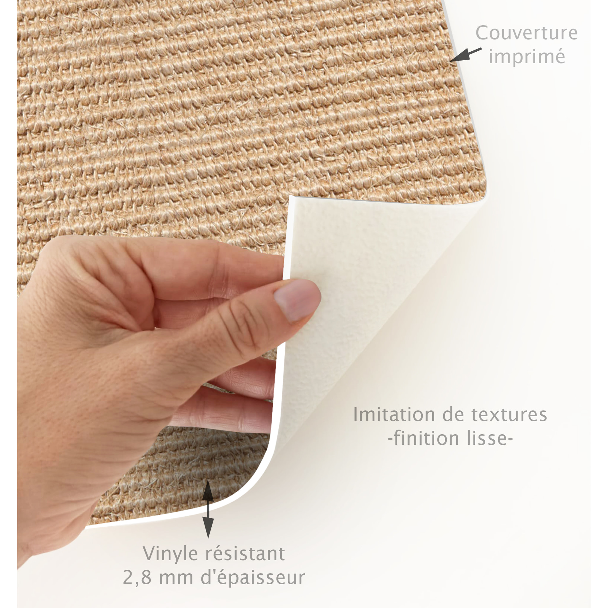 Set de 4 individuales de vinilo CERAMIKO, Agnán Redonda 4u-[Diam] 40 cm