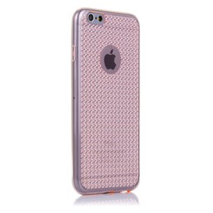 CUSTODIA IN SILICONE TRASPARENTE ROSA IP66S