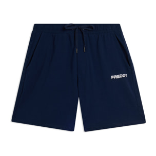 Pantaloni corti a metà coscia in jersey stretch