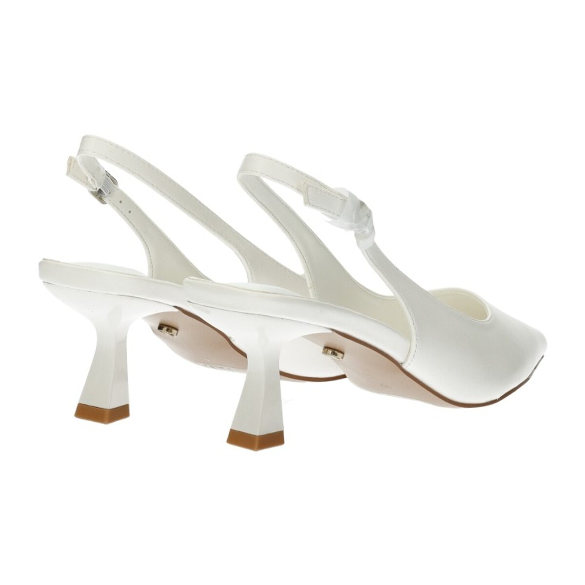 Décolleté sling back Donna Tata Italia Bianco