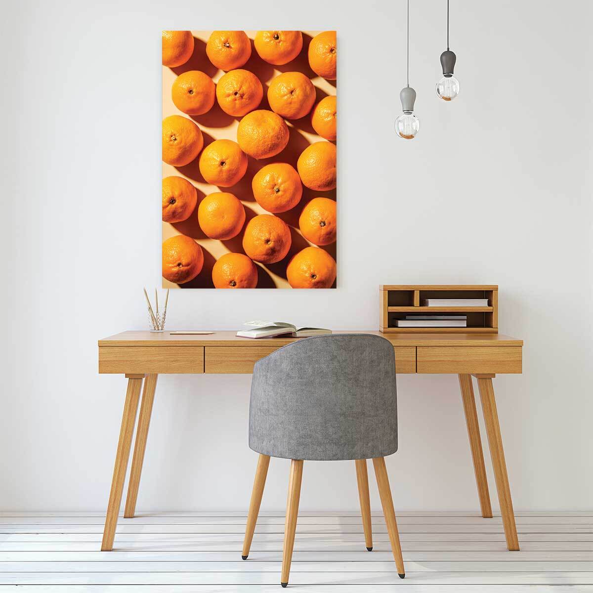 Tableau cuisine orange vitaminée Toile imprimée