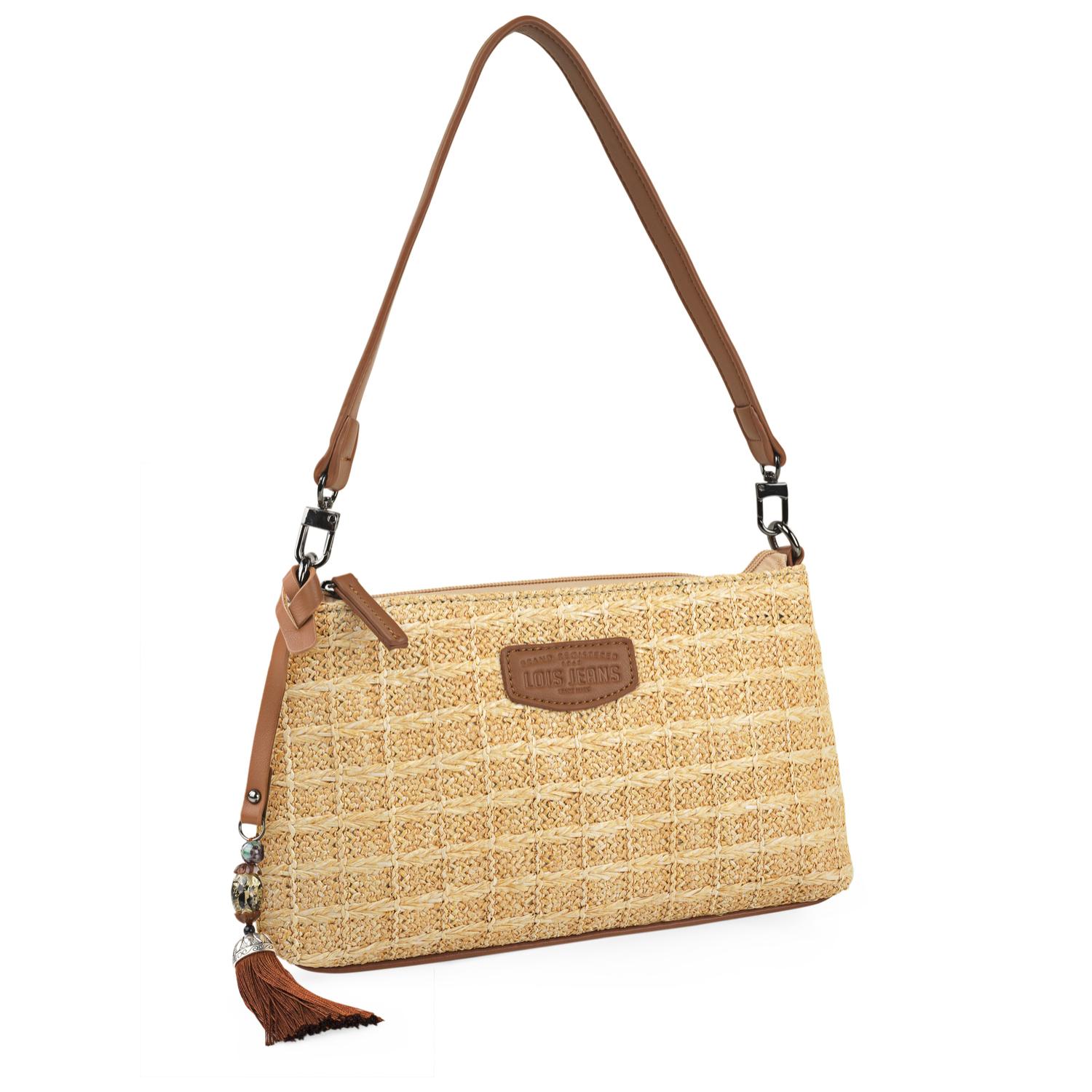 Bolso Hobo-Hombro Lois Charlotte Beige