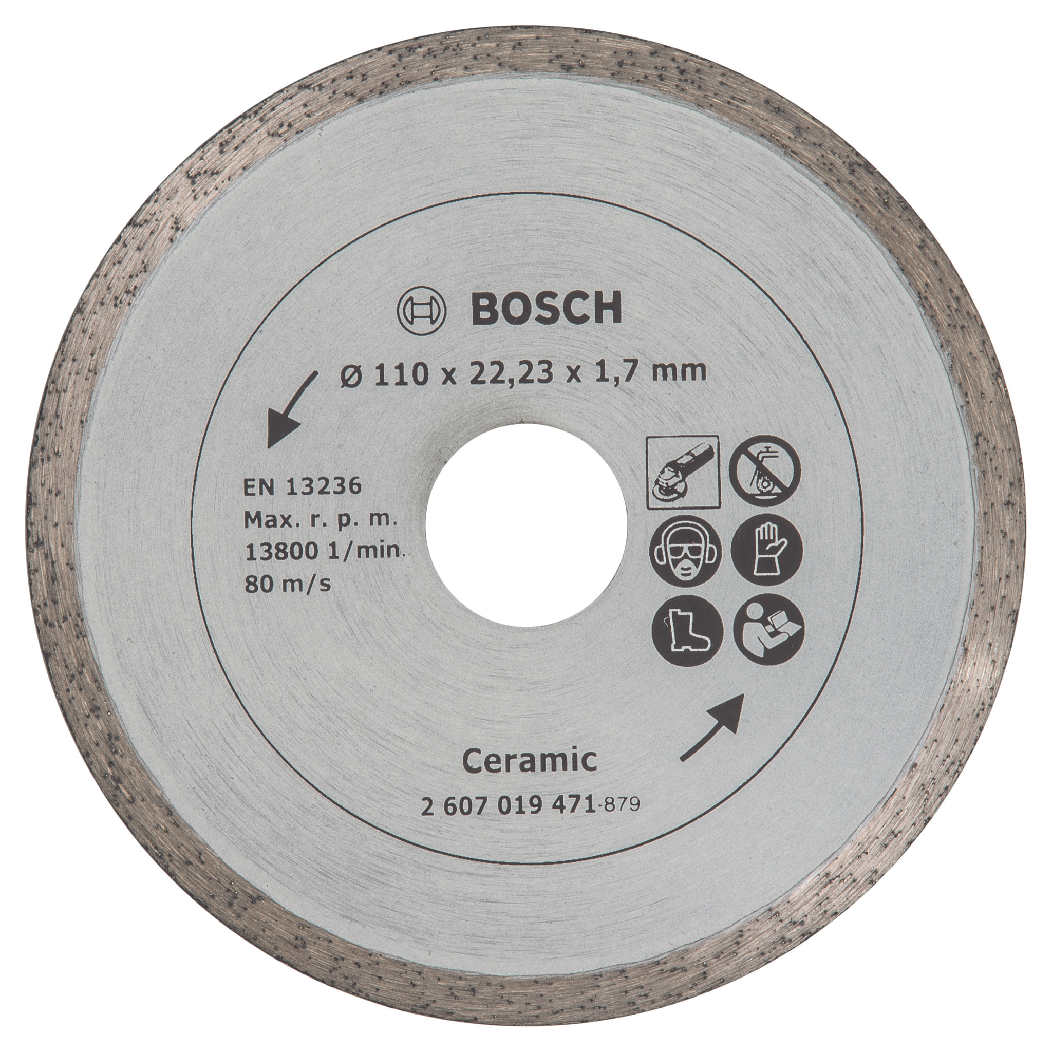 Disque diamant pour carrelage BOSCH Ø110 mm - 2607019471